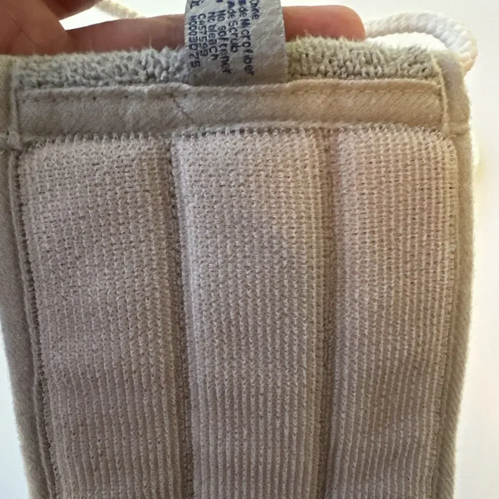 Norwex Back Scrubber Grey Baclock Microfiber EUC
